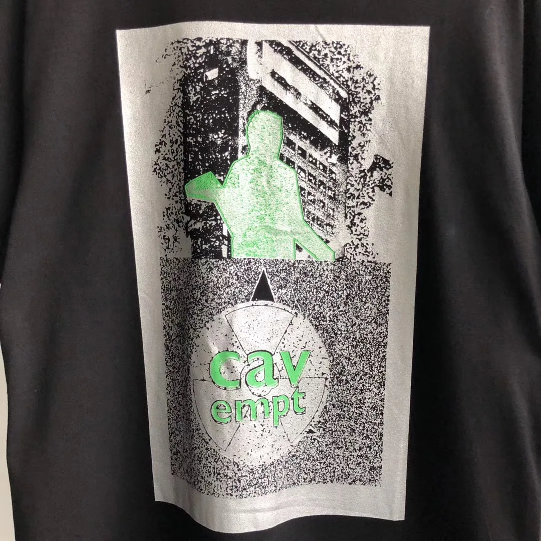 

2020ss CAVEMPT New Design Summer T Shirt Men Women Basic Tops Tees C.E Cav Empt SILVER ACTIVITY T-Shirt Men