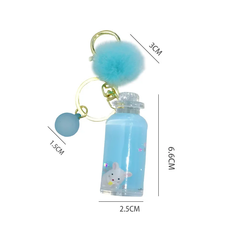 Новинка 2019 милый брелок с плавающей крысой и меховым помпоном подвижный зыбучий