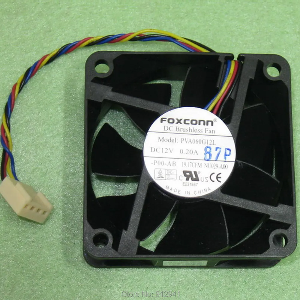 B27 Foxconn PVA060G12L 6025 60 мм x 25 бесщеточный двигатель постоянного тока PWM кулер