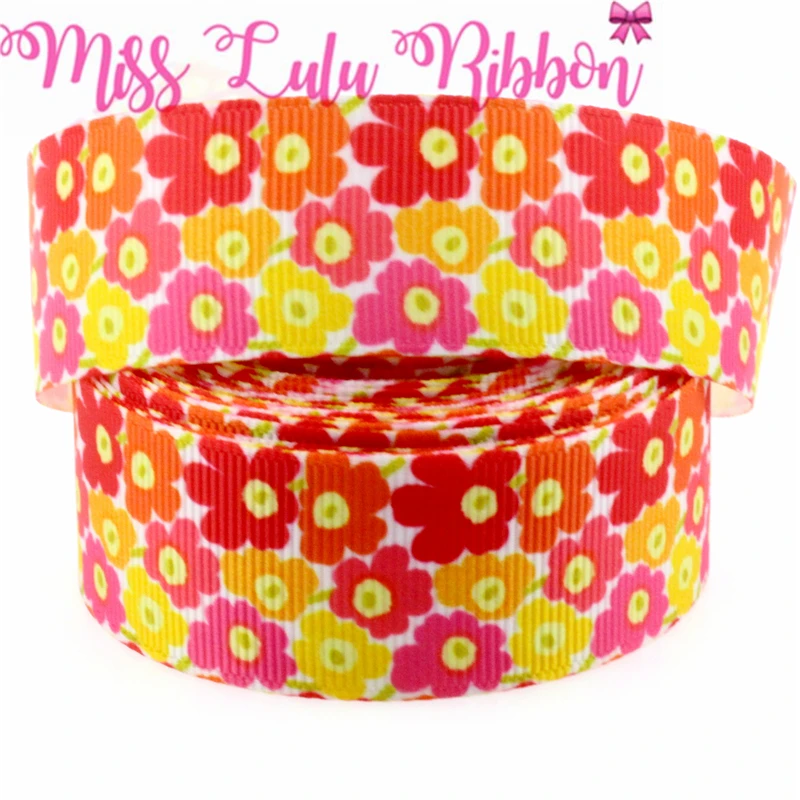 1 &quot25 мм розовые полосы милый мультфильм звезда узоры напечатаны Grosgrain ленты DIY