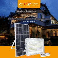 6pcs outdoor courtyard indoor 60w intelligent induction led solar floodlight