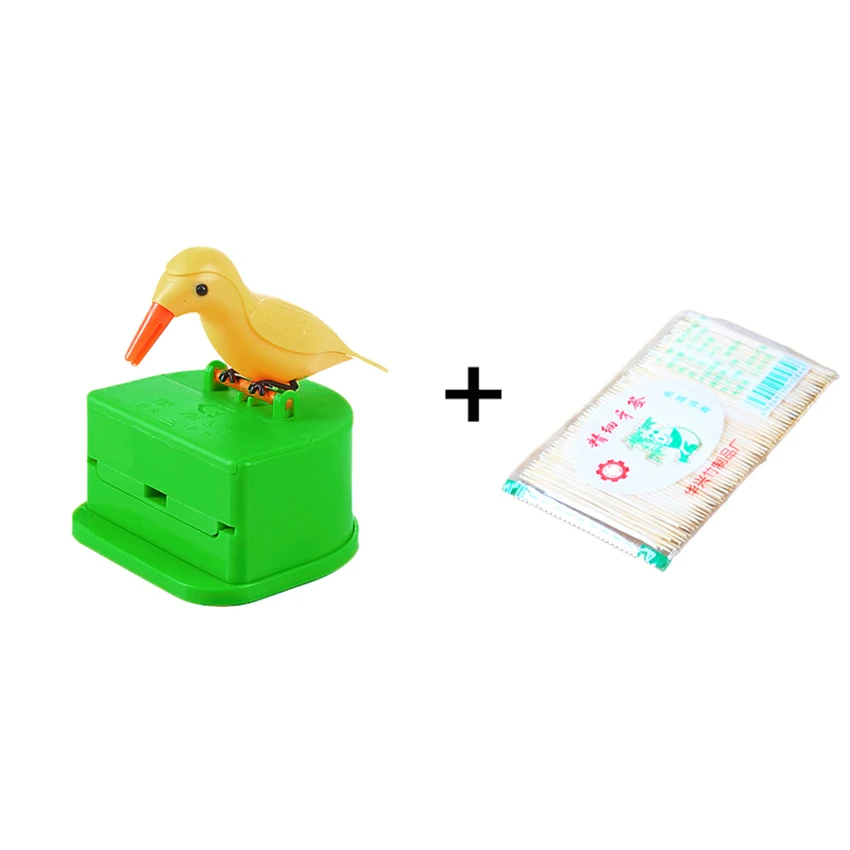 

Toothpick Dispenser Press Type Automatic Toothpick Dispenser Gift Funny Portable Plastic Toothpick Holder Decoration for Kitchen