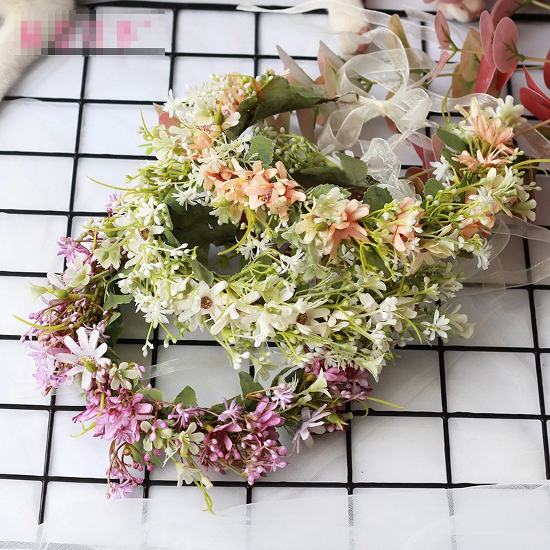 

Korean Simple Princess Sweet Hair Band Mori Girl Headdress Fresh Little Daisy Garland wedding hair accessories