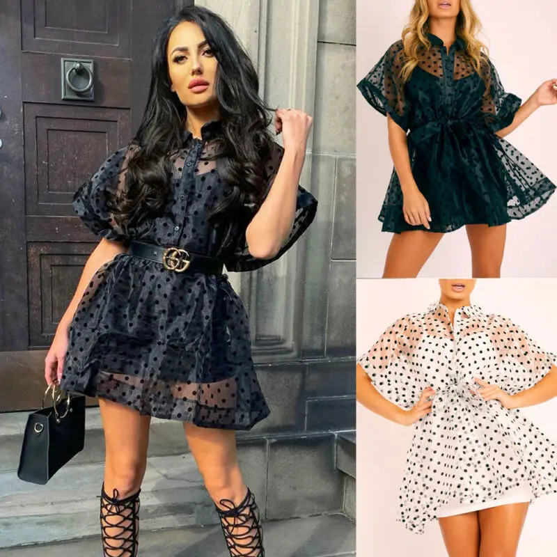 Женское прозрачное вечернее Сетчатое платье Тюлевое кружевное с принтом в