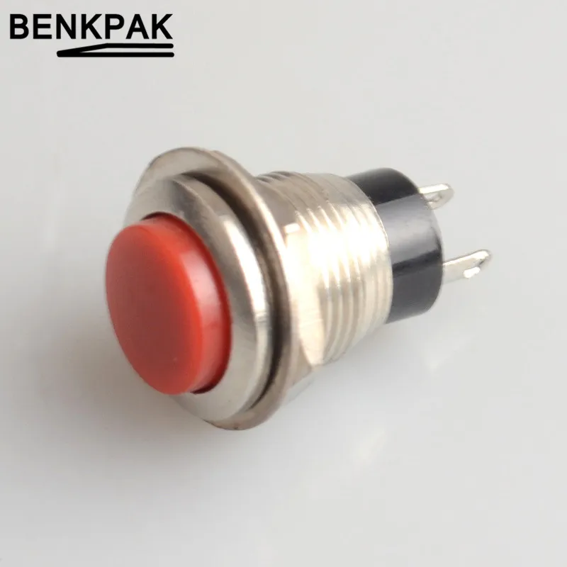 12 мм 2 контакта с пружинным возвратом самовозврата Мгновенный кнопочный