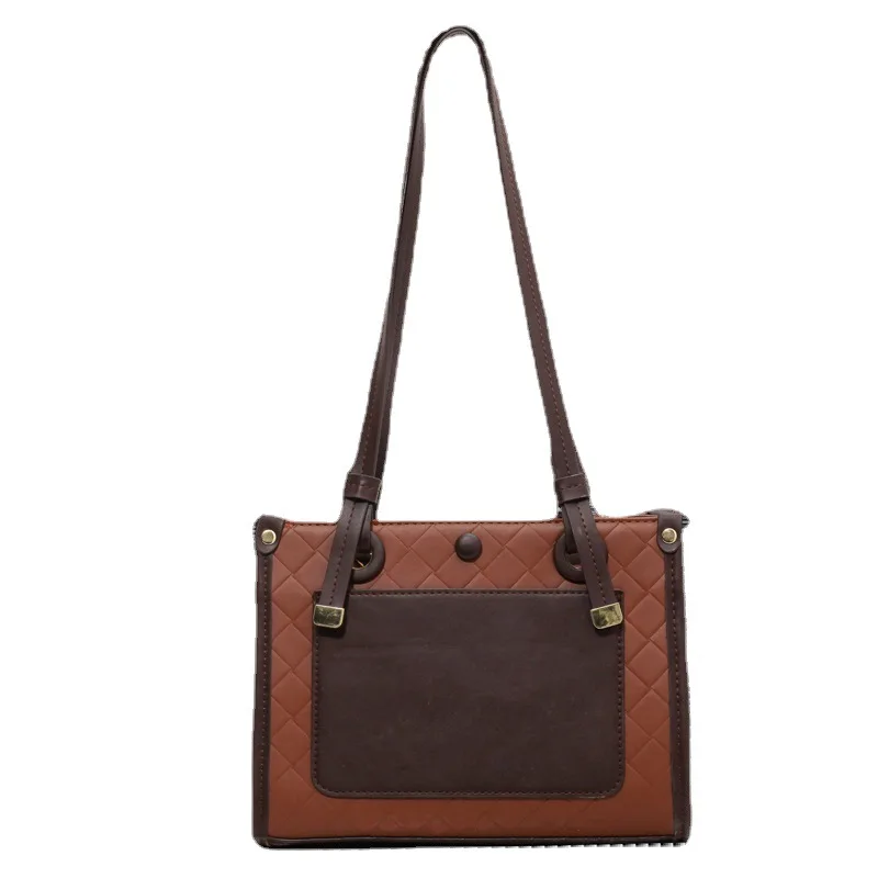 

Design sense Bag Women's Bag 2021 New Color monochrome Tote bag Simple commuter bag large capacity underarm bag