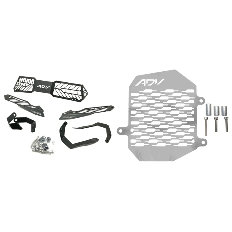 

2 Set Motorcycle Accessories: 1 Set Radiator Grille Guard Protector Cover & 1 Set Head Light Grille Guard Cover