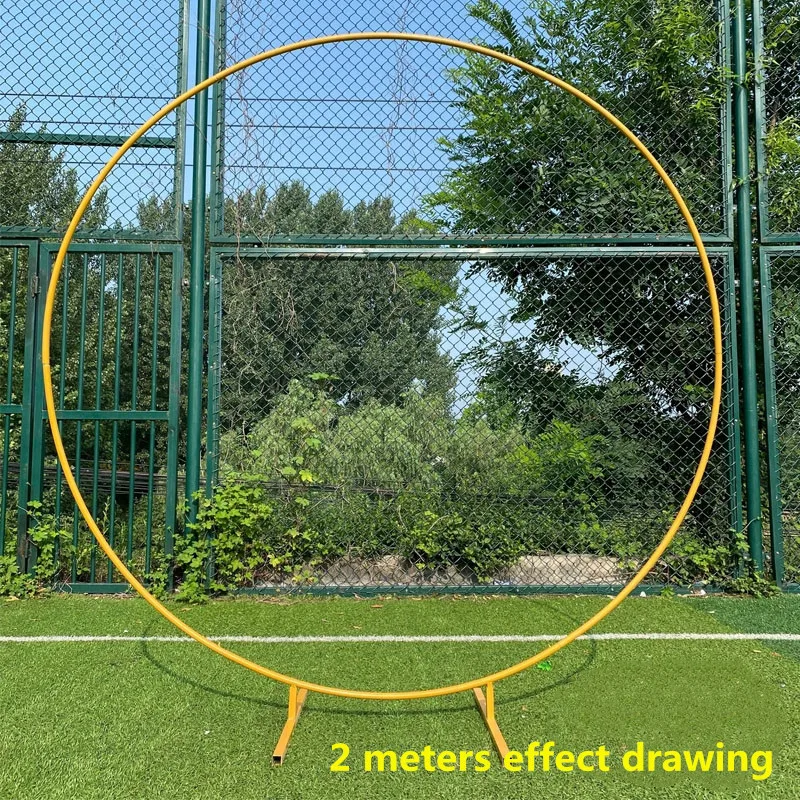 Свадебные реквизиты большое железное кольцо фоновая АРКА однополюсная цветок