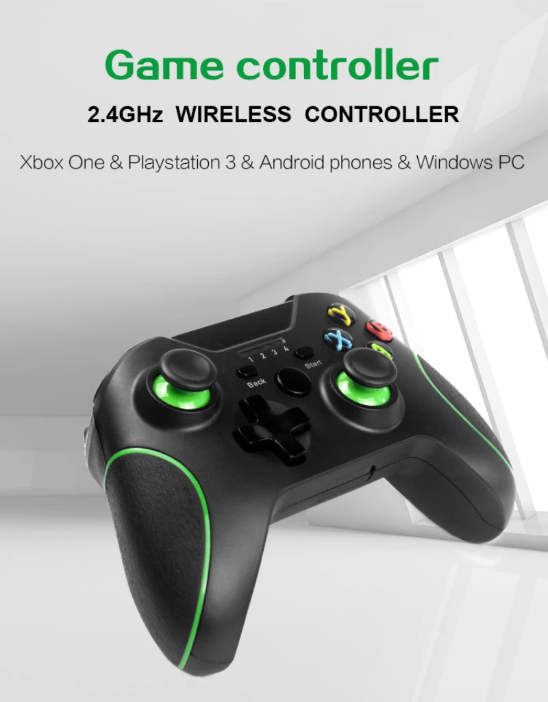 

Новый беспроводной игровой контроллер 2,4G, джойстик для X-box One, контроллер для PS3/Android, геймпад для смартфона, для Win PC 7/8/10