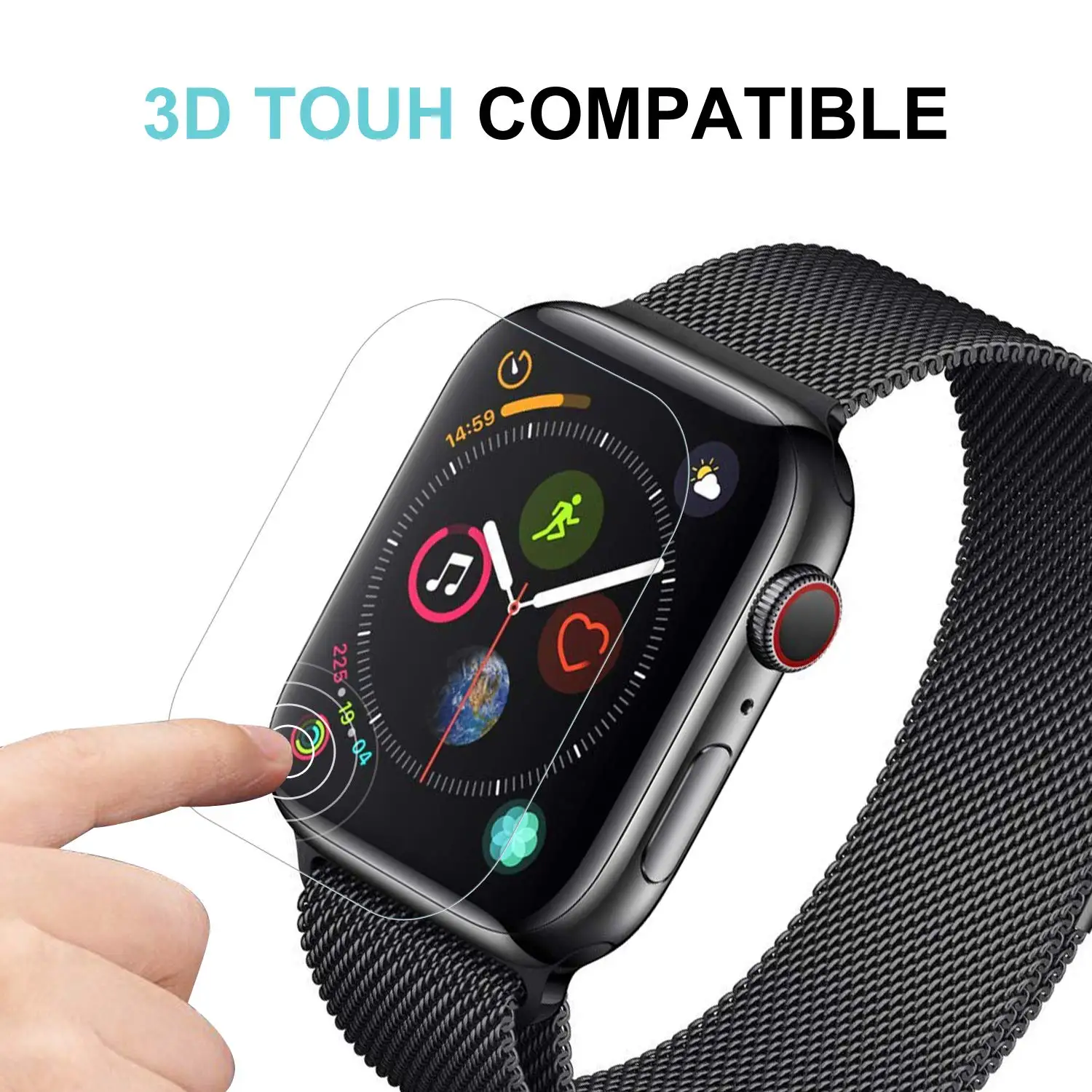 Мягкая Гидрогелевая защитная пленка на весь экран для Apple Watch 38 мм 42 мм серия 3 2 1 для iWatch 40 мм 44 мм серия 4 5 TPU HD прозрачная пленка