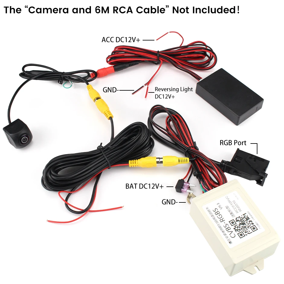 GreenYi Fit For VW Dedicated Camera Converter Only for Volkswagen Original DVD Connecting RCA | Автомобили и мотоциклы