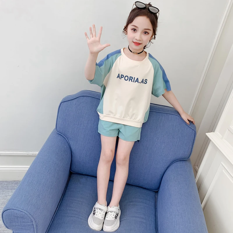 2020 летняя одежда для маленьких девочек футболка с кроликом шорты штаны