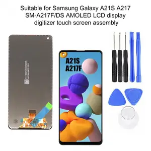 amoled lcd screen digitizer replacement for samsung galaxy a21s a217 sm a217fds screen replacement mobile phone parts free global shipping