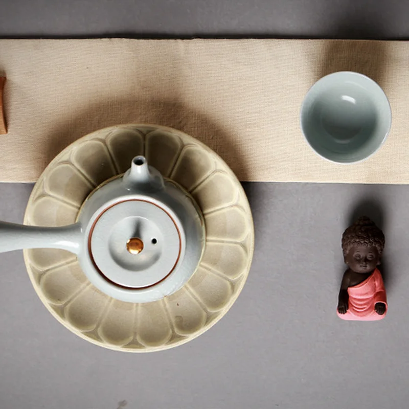 Миниатюрная Статуэтка монаха статуя Будды мандала чай домашнее животное буддизм