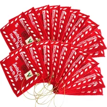 22 Pieces Of Christmas Envelope Card Pack To Santa Claus Candy Gift Bag Money Card Gift Holder Tree Ornament