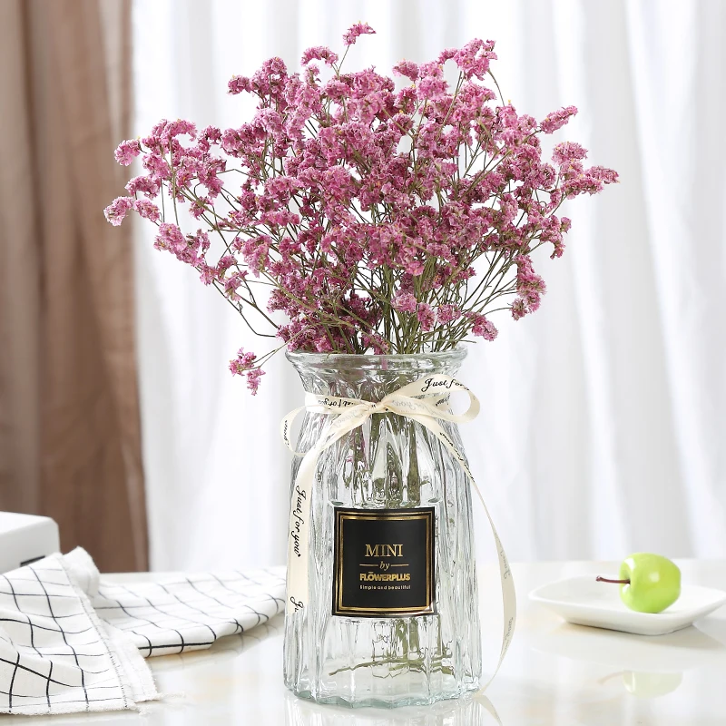 Европейская креативная стеклянная ваза прозрачная Вертикальная декорация