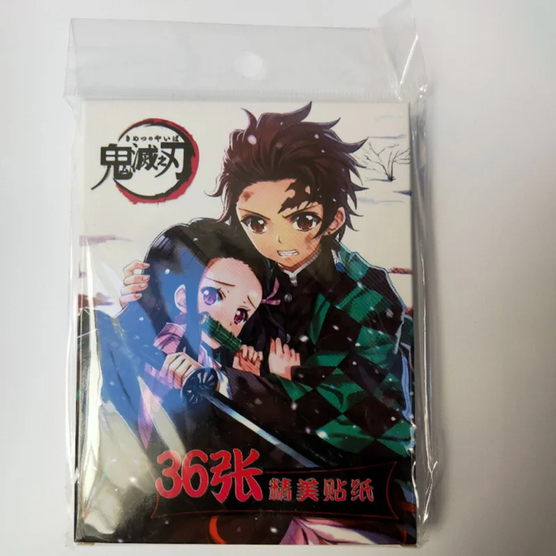 

36Pcs Graffiti Sticker For Laptop Anime Demon Slayer Kimetsu no Yaiba Stickers Waterproof Skateboard Fridge Car Bike Decal
