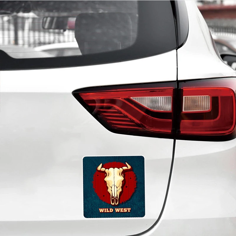 13 см x для коровы Череп Дикий Запад Авто SUV стикер модная наклейка аниме