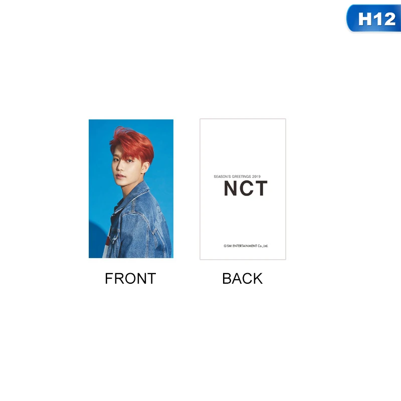 1 шт. GREETING NCT seasоткрытка для фотосъемки с изображением морской волны Taeyong Mark автограф Фотокарта Lomo - Цвет: H12