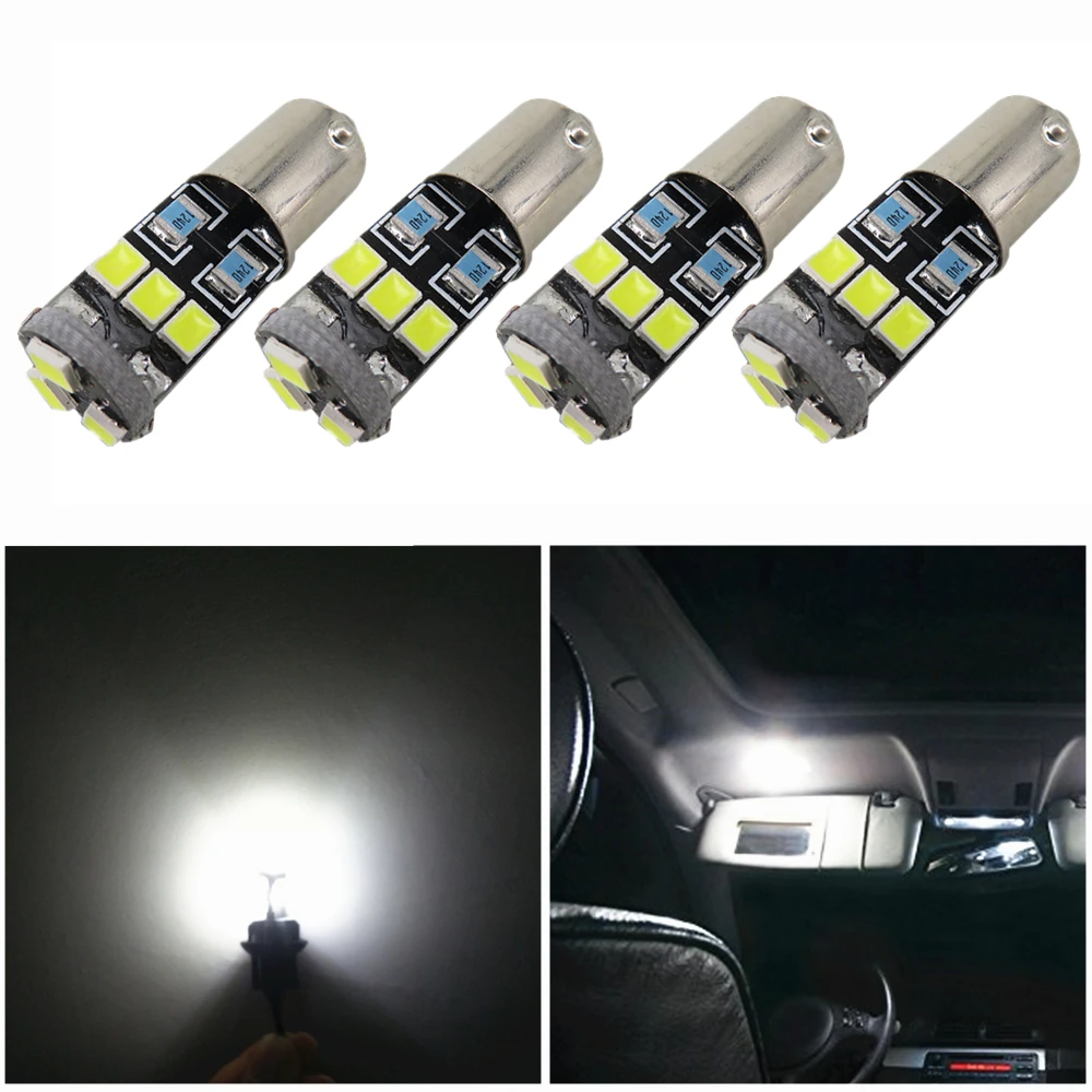 WLJH 4x Canbus Led BA9S T4W LED для Samsung Chip 2835 SMD H6W 12V лампа авто лампы Внутренние индикаторы
