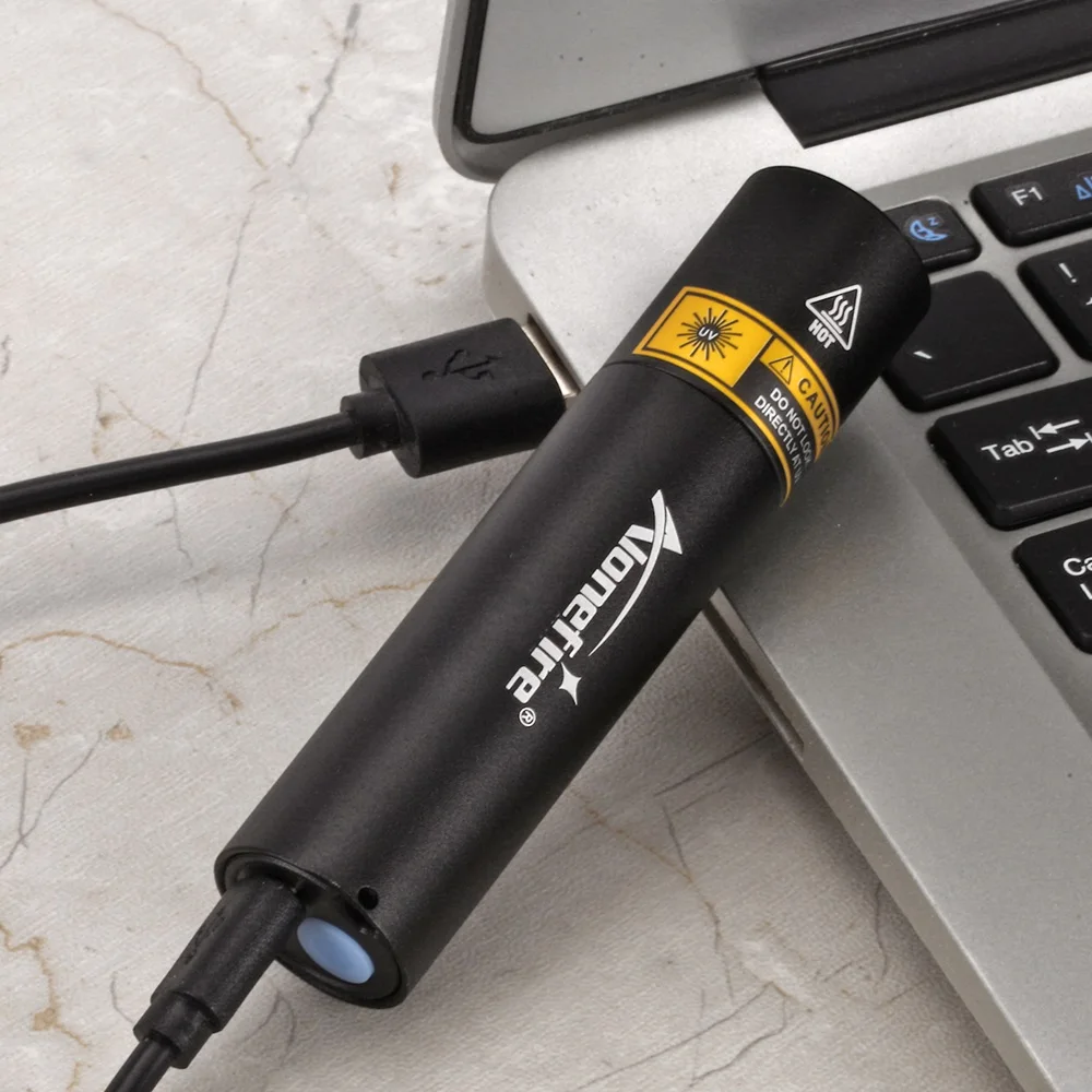 Светодиодный УФ фонарик Alonefire SV15 фонарь 365 нм с зарядкой от usb невидимый