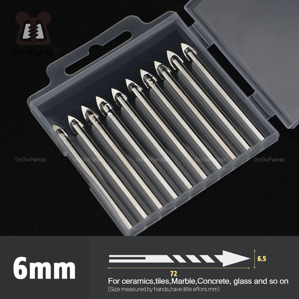 

Сверла треугольные шестигранные для керамики, мрамора, бетона, стекла, 6, 8, 10, 12 мм