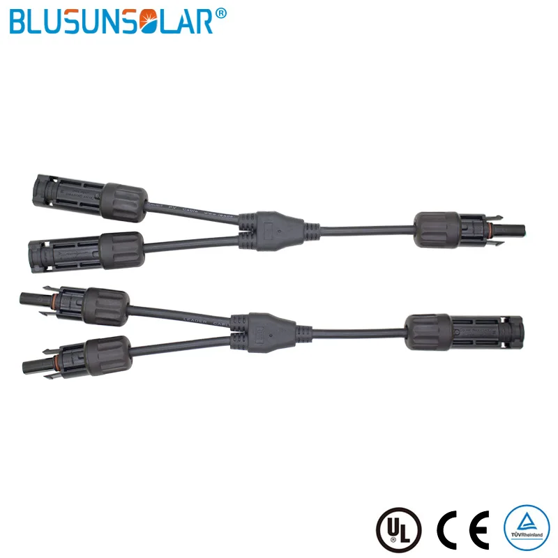 

10 Pairs Hot Selling PV Y-Branch Connector High Quality Approval /TUV Standard With 4mm2 Solar Cable