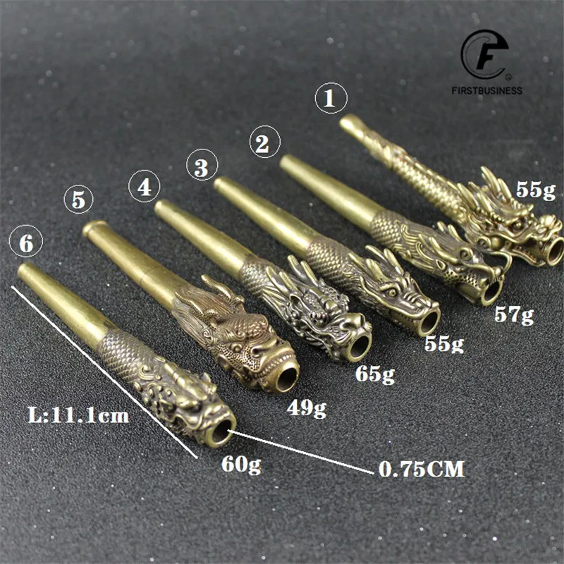 Держатель для сигарет из чистой меди с головой дракона|Аксессуары сигарет| |