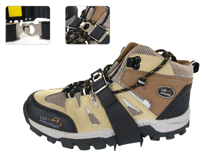 Высококачественные 4 зубчатые скобы Нескользящие захват для льда зажимы