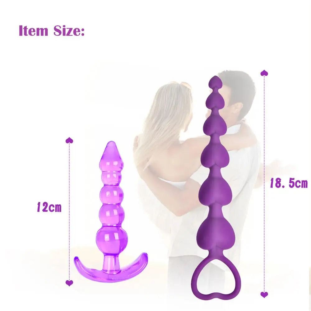 Горячие 4 шт. Анальная пробка для начинающих силиконовые секс игрушки товары
