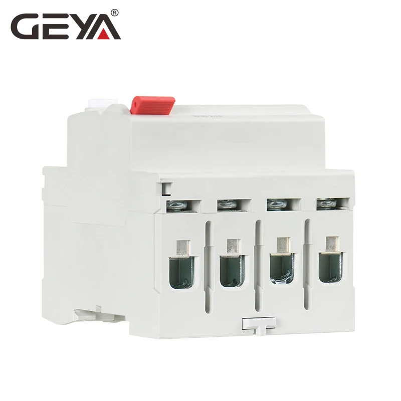 GEYA din-рейку утечки тока на землю выключатель постоянного тока RCCB RCD 4P 63A 30mA Тип B 10KA