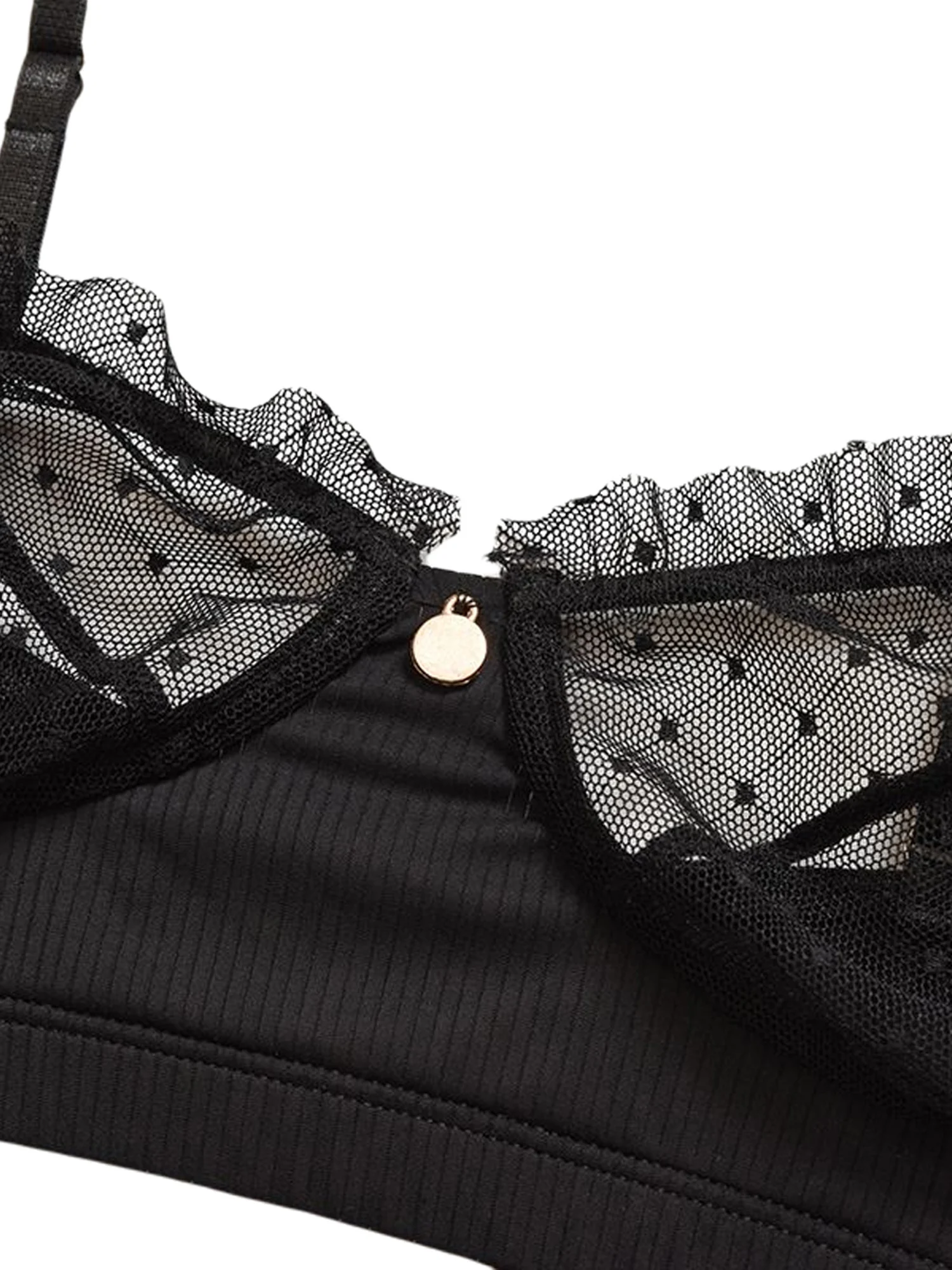 Нижнее белье женское сексуальное прозрачное с v образным вырезом и цветочной