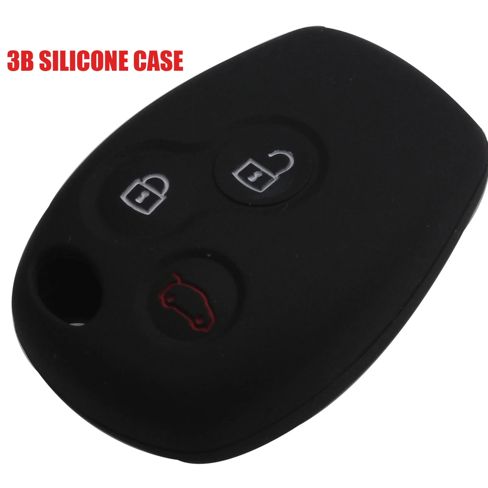 3b silicone case Jingyuqin 2 кнопки ключа автомобиля оболочки чехол дистанционного брелока чехол пустой брелок для Renault Dacia Modus Clio 3 Twingo Kangoo 2 No - Количество кнопок: 3b silicone case