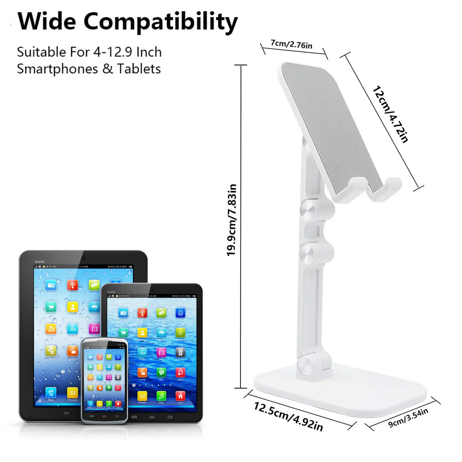 

Foldable Mobile Phone Tablet Stand Non-slip Mobile Phone Desktop Stand Lazy Stand For 4 To 12.9inch Smart Phone Tablet