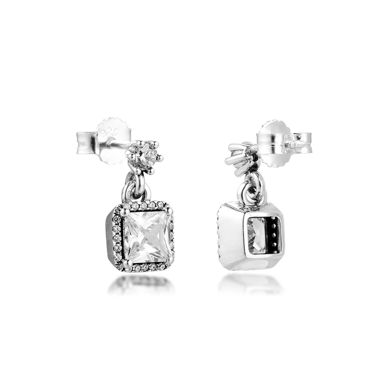 Женские серьги-гвоздики из серебра 100% пробы | Украшения и аксессуары