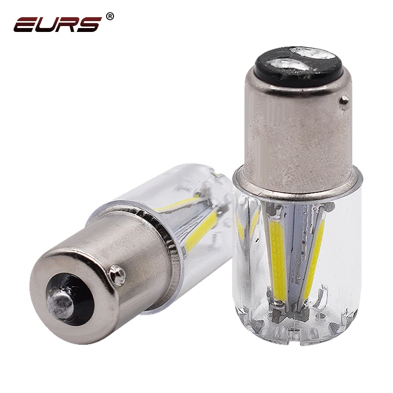 EURS 1pcs 1156 P21W BA15S 1157 BAY15D COB LED Filament Chip Car Brake Lights Auto Reverse Bulb Parking Lamp 12V Red White Yellow |