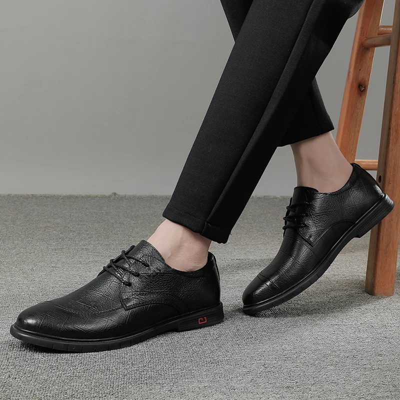 

Casual Sneakers Men Black Leather Shoes Men Casual Fashion Zapatos Hombre Cuero De Para Piel Mens Loafers Lather For