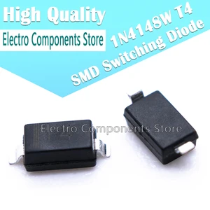 10PCS/Lot 1N4148W T4 SMD Switching Diodes Kit 1N4148 IN4148 SOD-123 IC 4148W (Marking T4) Surface Mount Switch Diode