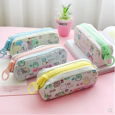 Вместительный чехол для карандашей из искусственной кожи Sumikko Gurashi с милыми