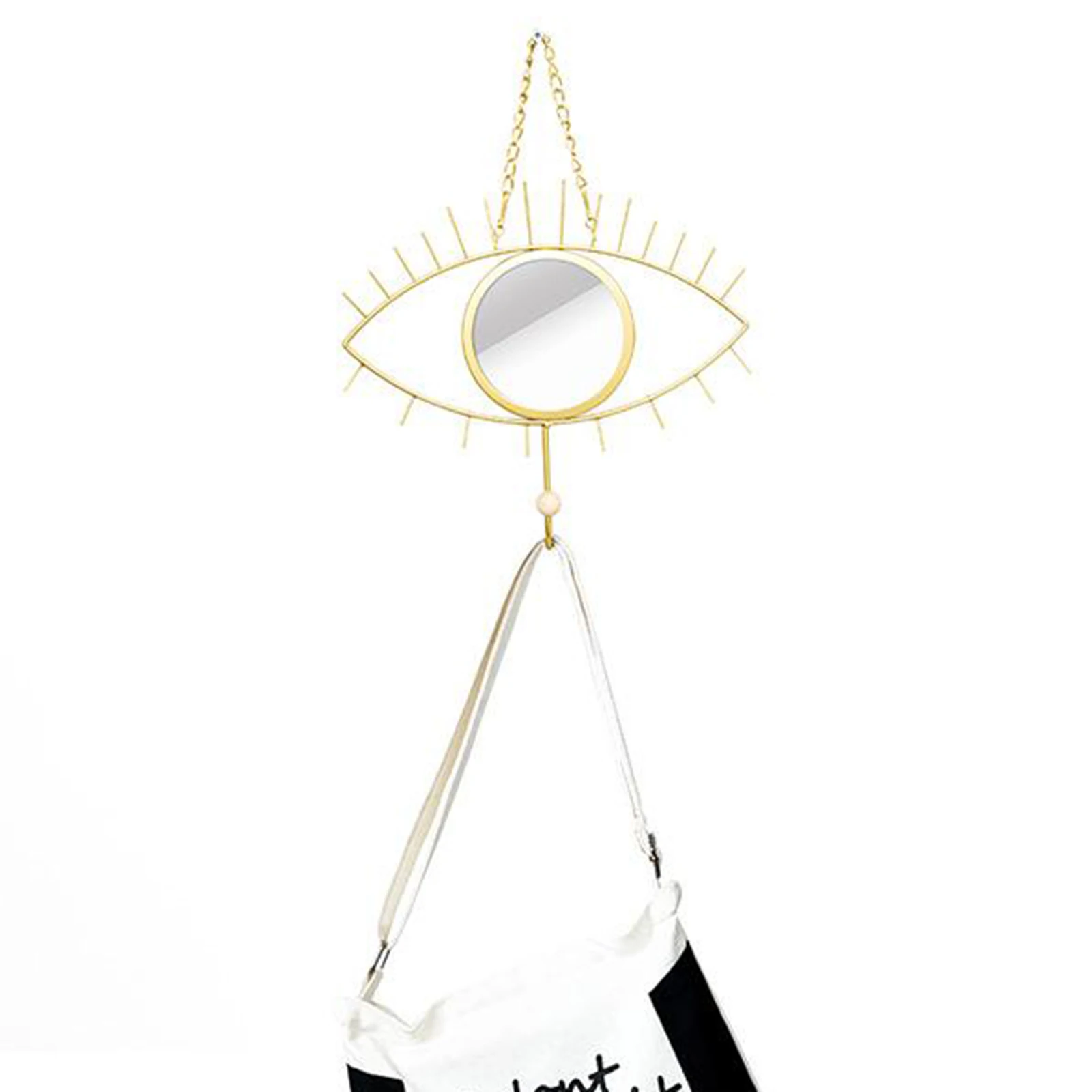 

Wall Hanging Wall Mirror Decor Handicraft Iron Eye with Mirror for Wall Dcor Home Decoration Iron Hanging Wall Mirror Hook