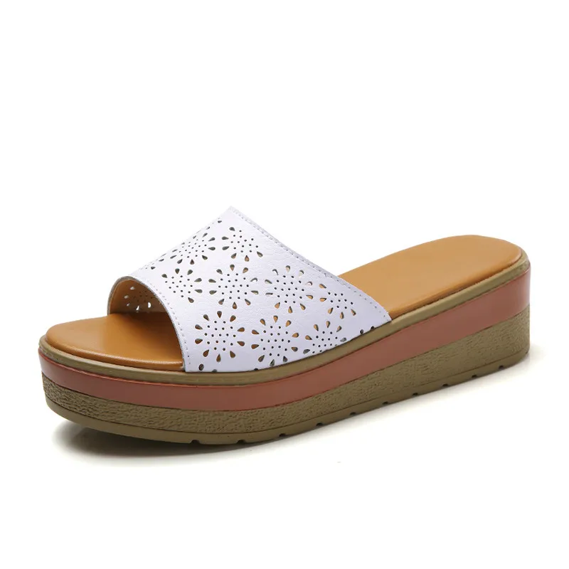 2019 женские шлепанцы Вьетнамки сандалии на плоской платформе Босоножки с