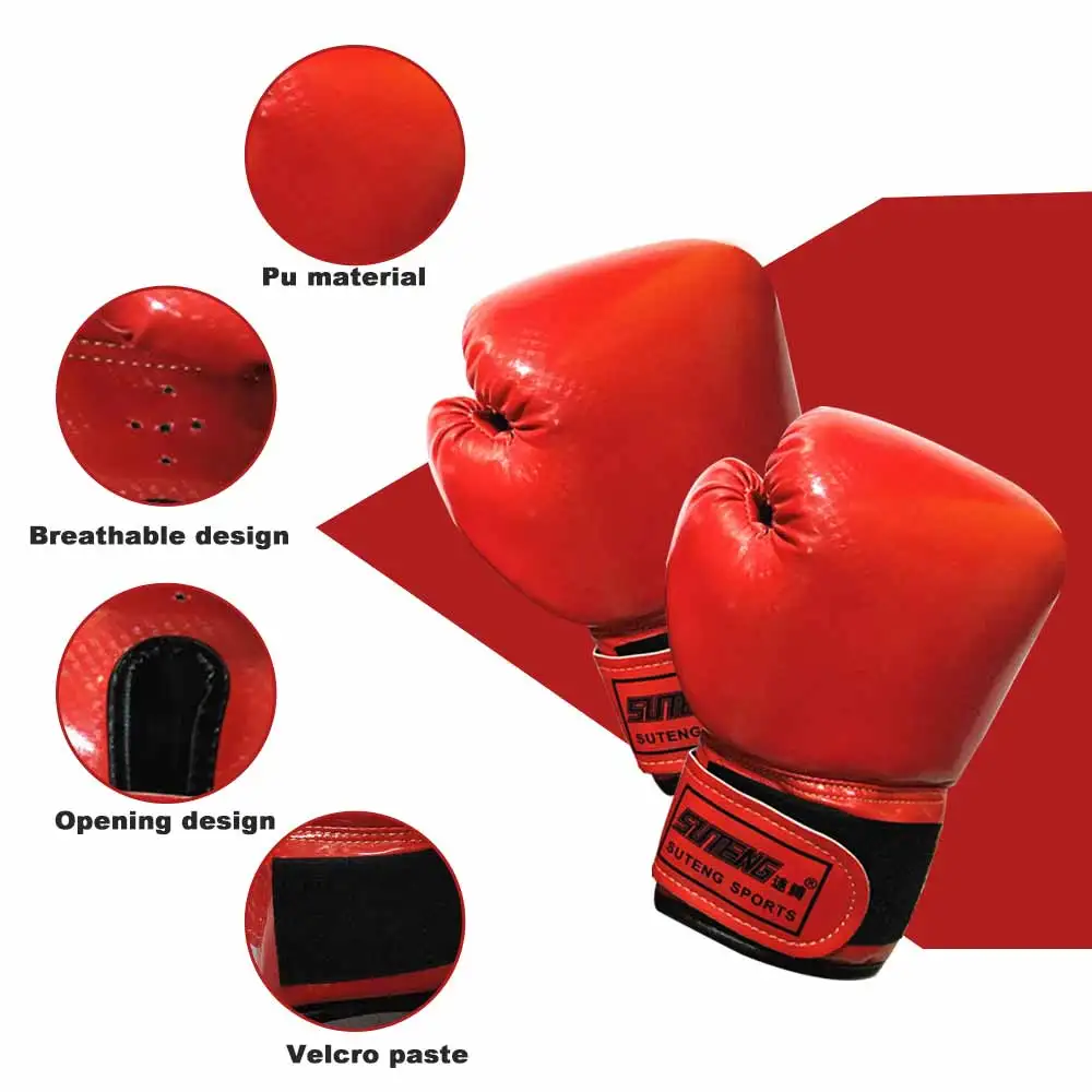 Недорогие Боксерские перчатки для детей 2-8 лет развлечения Муай Тай боевые