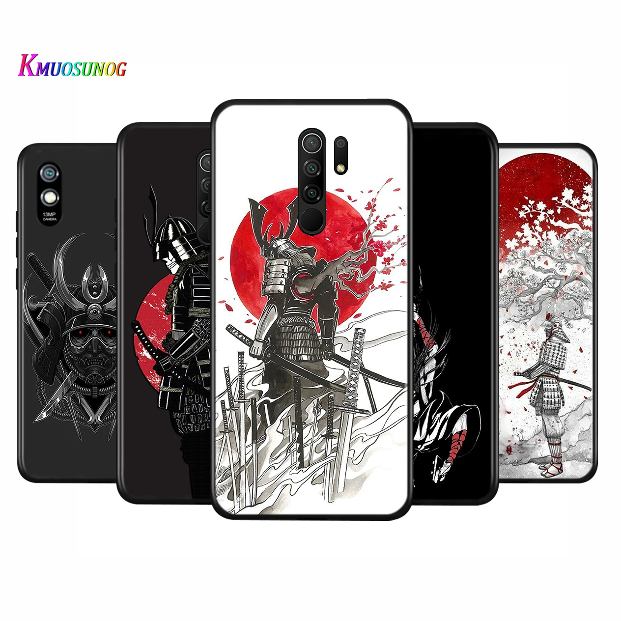 

Japanese Samurai Silicone Cover For Xiaomi Redmi K40 K30 K30i K30S K30T K20 10X GO Y2 Y3 Pro Ultra Phone Case