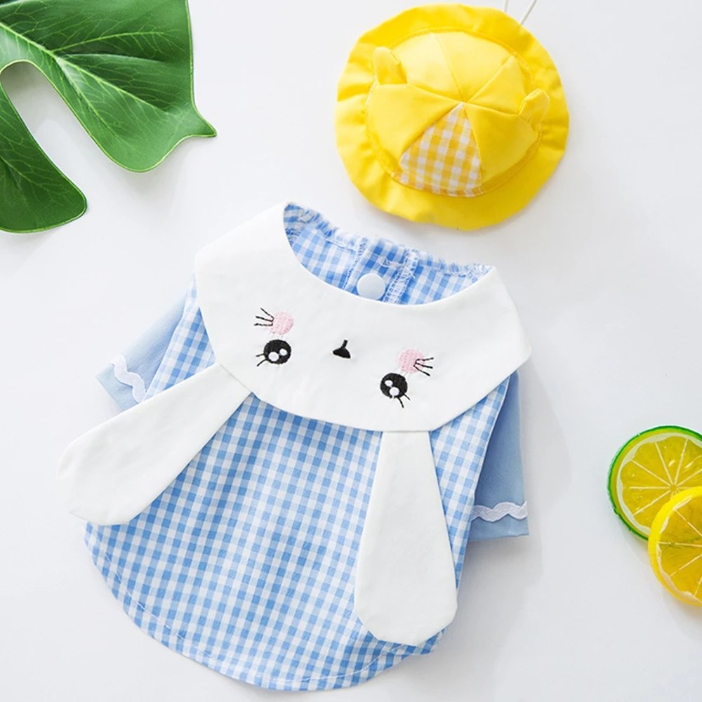 Милая Одежда для собак с заячьими ушками желтая шапка пальто собаки щенка