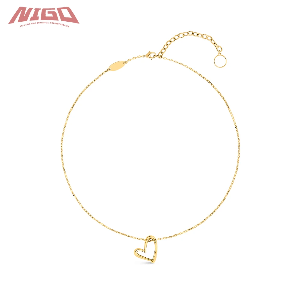 

NIGO Ms 21ss подвеска в форме сердца-ожерелье-ювелирные изделия # nigo59821