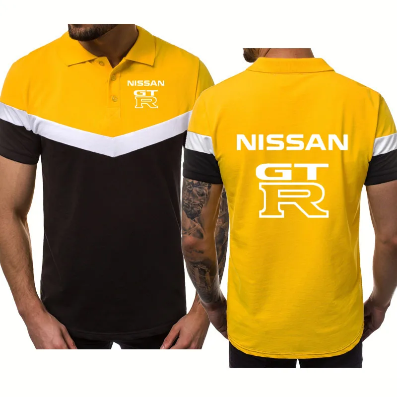 

Мужская летняя рубашка GTR race мотоциклетная Новинка с коротким рукавом Повседневная Высококачественная хлопковая Мода Harajuku мужские топы