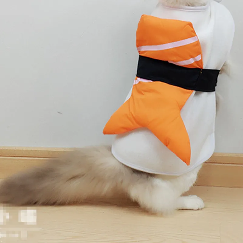 [MPK Store] Милая Одежда для кошек лосось стиль кукольная кошка нагрудник плащ