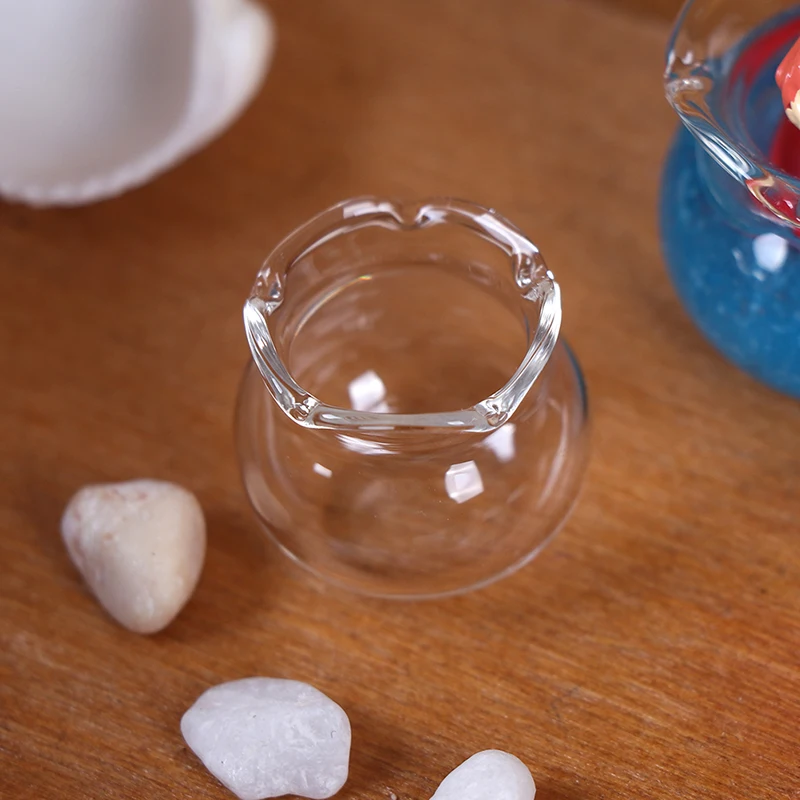 

Glass Fish Tank Transparent Aquarium Dollhouse Home Ornaments Kids Toys Doll Toy Gift Pretend Play Toys 1:12 Dollhouse Miniature