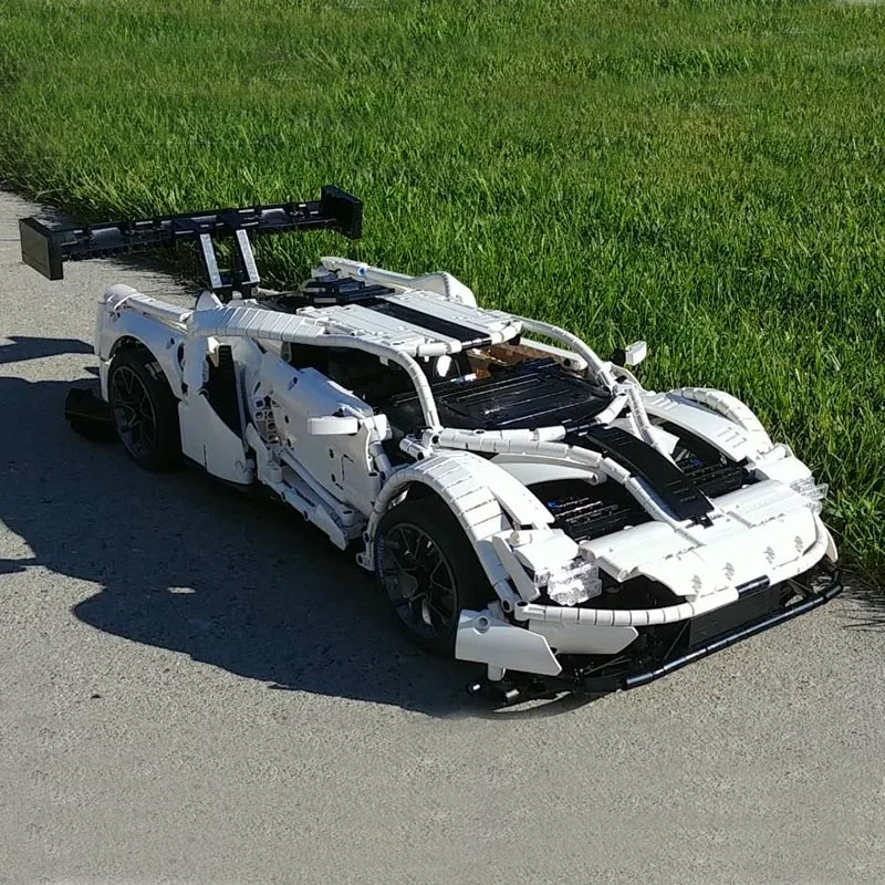 MOC FORD GT спортивный автомобиль MOC-10792 RC двигатель мощность Функция автомобиль подходит строительный блок кирпичи модель детские игрушки подарки - Цвет: Only building blocks