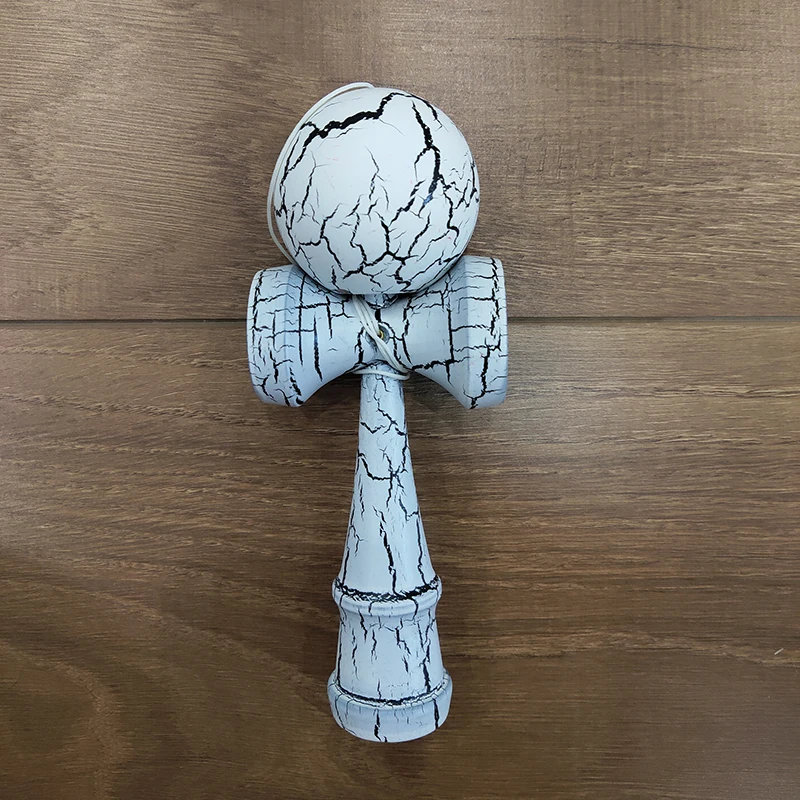 18 см трещины краски деревянный шар Kendama умелые жонглирование мяч игрушки японский традиционный Непоседа мяч дети взрослый досуг спорт подарок